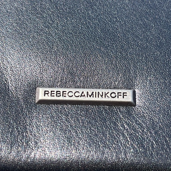 Rebecca Minkoff Black Leather Studded Wristlet Clutch - Picture 11 of 16